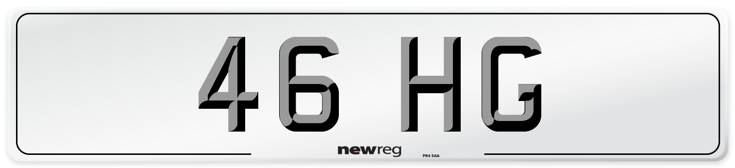 46 HG Number Plate from New Reg